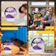 thumbnail image 4 of Lámpara USB Quicksand Night Light Touch Control remoto 3D Sandglass de mesa (Púrpura), 4 of 7