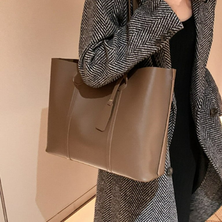 CoCopeaunt Womens Big Size Tote Bags Luxury Soft Leather Shoulder Bag  Simple Brand Designer Handbag Female New Large Capacity Shopping Bag 