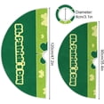 thumbnail image 3 of SKYSONIC St. Patrick's Day Shamrock Christmas Tree Skirt Tree Skirt for Holiday Party Home Christmas Day Ornaments 36", 3 of 6