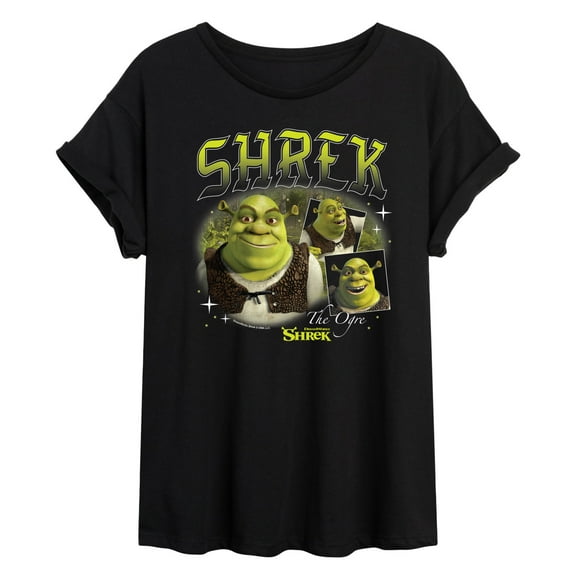 Shrek - 90s Style Collage - Women's Oversized Graphic T-Shirt