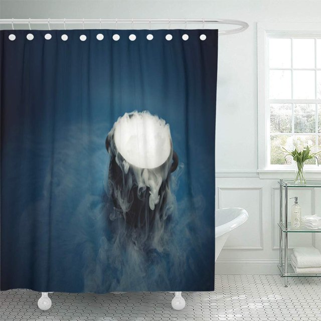 ABPHQTO Pot Spooky Witch Caldero Humo saliendo Burbujeante Magic Cortina de ducha 150x180 cm