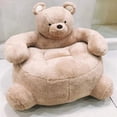 thumbnail image 4 of Almohada suave de peluche para niños, asiento de bebé de dibujos animados, unicornio, oso, hipopótamo, conejo, León, jirafa, sofá, silla, 4 of 5