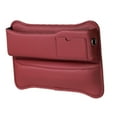 thumbnail image 2 of Organizador de espacio para asientos de coche, bolsillo lateral de consola, cuero sintético, multifuncional. Rojo, 2 of 9