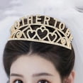 thumbnail image 6 of HOMYL Crown Headband Elegant Decorative Mother to for Party Weeding Girls Gold, 6 of 8