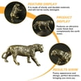 thumbnail image 3 of OUNONA  Tiger Craft Decoration Interior Quirky Vintage Office Golden, 3 of 8