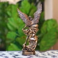thumbnail image 4 of 13inch Archangel St. Michael Statue,Michael Archangel of Heaven Defeating Lucifer in Premium Cold,Collectible Resin Angel Figurine, 4 of 7