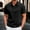 Black, variant on Sentmoon Men's Dress Shirts Plus Size Loose Turndown Collar Short Sleeve Breathable Beach Mens Travel Outfit Button Down Solid Color Clothes Mens Trendy for Running or Jogging White XL