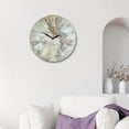 thumbnail image 3 of ruzhgo Old World Map Round Wall Clock Silent Non Ticking Battery Operated, 3 of 9