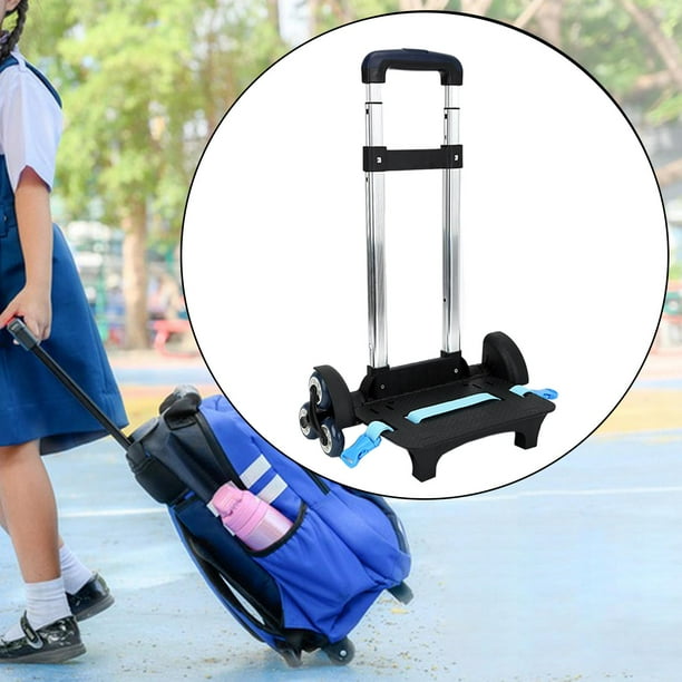 Mochila con carrito mochila camion de mano con correa para equipaje carrito de equipaje plegable compacto carrito con ruedas para oficina viajes 6 ruedas azul Walmart en linea