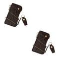 thumbnail image 4 of Qarigey Cartera de cuero con cadena de bloqueo, carteras antirrobo, ranura para múltiples tarjetas, tarjetero de identificación, monedero Type2 NO2, 4 of 6