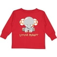thumbnail image 3 of Inktastic Little Peanut Cute Baby Elephant Boys or Girls Long Sleeve Toddler T-Shirt, 3 of 5