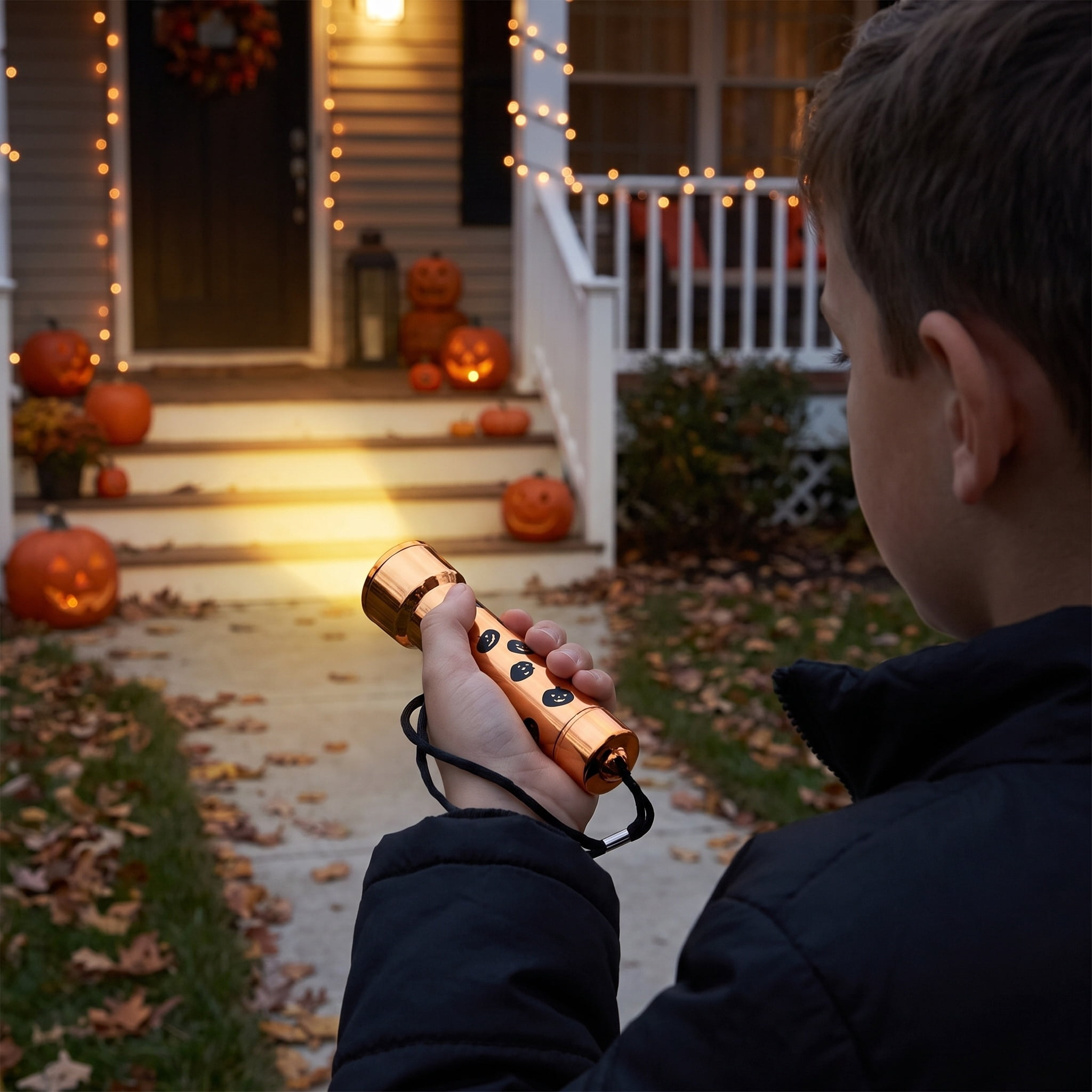 Jack-o'-Lantern Flashlight, Orange, Halloween by Way To Celebrate