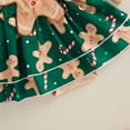 thumbnail image 6 of Newborn Baby Girl Christmas Outfit Santa/Gingerbread Man Long Sleeve Romper Dress with Headband Set Infant Xmas Clothes, 6 of 8