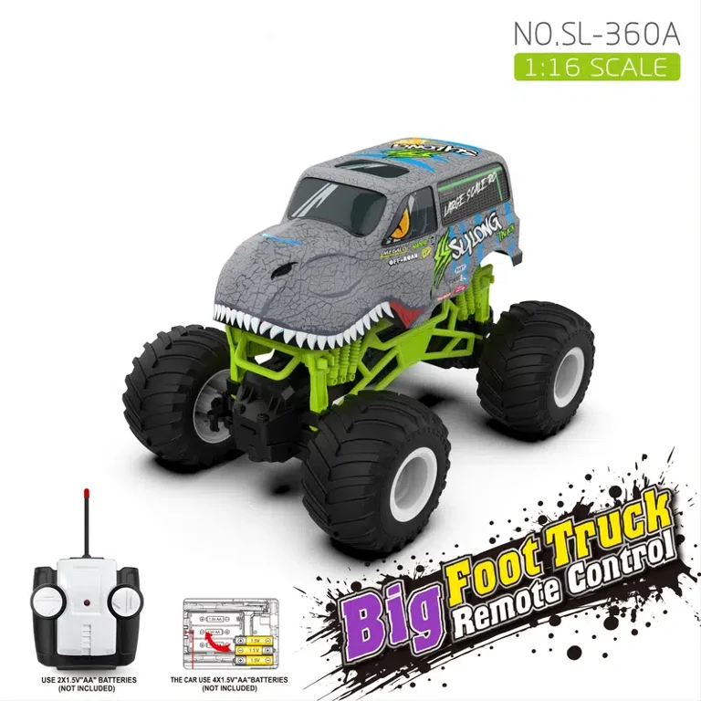Megalo Monster Trucks Dinosaur Big Foot All-Terrain Remote Control Off Road  Crawler Big Wheel Monster Truck Perfect Birthday & Christmas Gifts For Boys  Kids - Walmart.Com