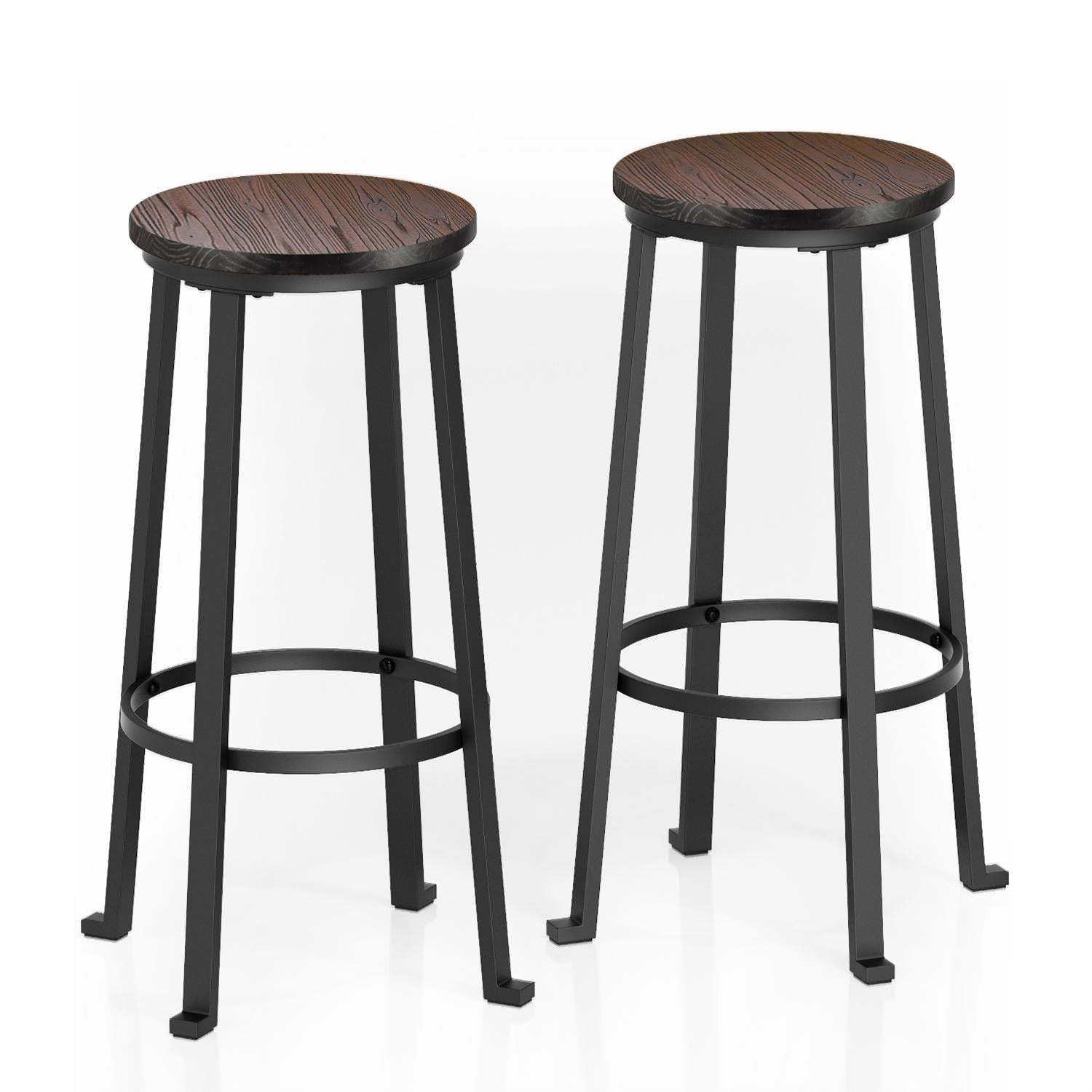 Rustic Steel Bar Stools Barstool, What Is The Diameter Of A Bar Stool