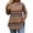 A329 Multicolor, variant on Mifsaly Plus Size One Shoulder Tops Women Plaid Tshirt Asymmetric Neck 3/4 Sleeve Summer Top Classic Print Loose Fit Tunic Oversized Shirt 2026 XXL