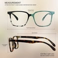 thumbnail image 4 of 3 Pack Blue Light Blocking Glasses for Women or Men, Anti Eyestrain Dry Eyes, Headaches and Blurry Vision, Instantly Blocks Glare from Computers and Phone Screens (Black White+Slateblue+Tortoise), 4 of 5
