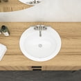 thumbnail image 2 of 20"x18" White Ceramic Undermount Sink for Bathroom / European Design, Acid-Resistant in Commercial Bathrooms, 2 of 4