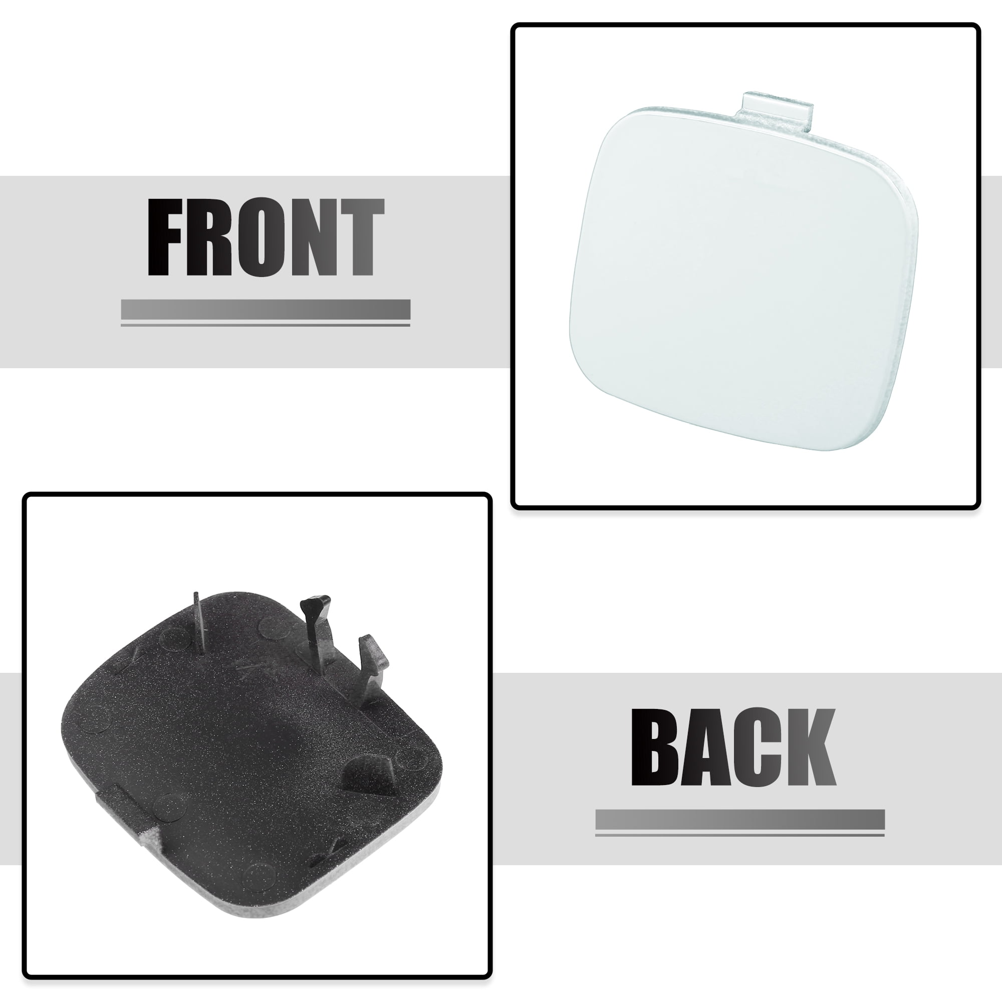 Unique Bargains Car Rear Bumper Tow Hook Cap Cover for Volvo S60 Bright White