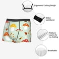 thumbnail image 3 of Honeii Mushroom Bee Men's Underwear Boxer Briefs Pack, ComfortSoft Boxer Brief for Men, Moisture-Wicking Breathable-Small, 3 of 5
