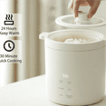 thumbnail image 4 of Mini Rice Cooker 2 Cup Uncooked, Small Electric Cooker, with 4 Cooking Functions, 24 Hour Preset and Heat Preservation, Anti Scald Carry Handle, 4 of 6