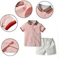thumbnail image 6 of FLMEI Baby Boys Clothes Toddler Kids Boy Outfit Months Spring Summer Short Sleeve T Shirt+ Shorts Pant Outfit Set for 3Months-5Y, 6 of 7
