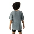 thumbnail image 4 of Women's Gameday Couture Gray Los Angeles Rams Peak Performance Oversized Snow Wash T-Shirt, 4 of 6
