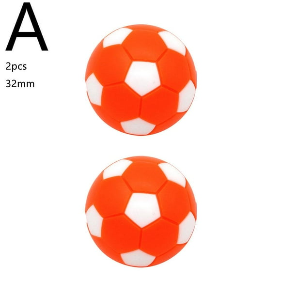Lttoisl 2 Pack Mini Tabletop Foosball Soccer Balls 32mm, Replacement Plastic Accessory for Desktop Table Football Games, Durable & Economical Model