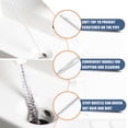 thumbnail image 6 of Ustris 33.4 " Drain Clog Remover(1pcs),  19.7 " Drain Snake Hair Remover(6pcs) ＆ Cleaning Brush(2pcs), Hair Catcher Drain Auger Cleaner Tool Set For Toilet, Kitchen Sink, Bathroom Tub, Sewer, 9 Pack, 6 of 8