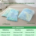 thumbnail image 7 of Faux Fur Twin  Comforter Cover Set for Girls 3Pcs Plush Duvet Cover Set Colorful Rainbow Tie Dye Furry Bedding Sets with Zipper Closure for Bedroom Decor, 7 of 7