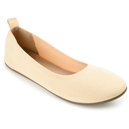 

Journee Collection Womens Jersie Knit Foldable Round Toe Slip On Flats