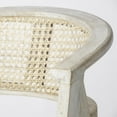 thumbnail image 7 of Mercana Tabitha 26.75" Cream Fabric/Rattan Seat Beige Wood Counter Stool, 7 of 7