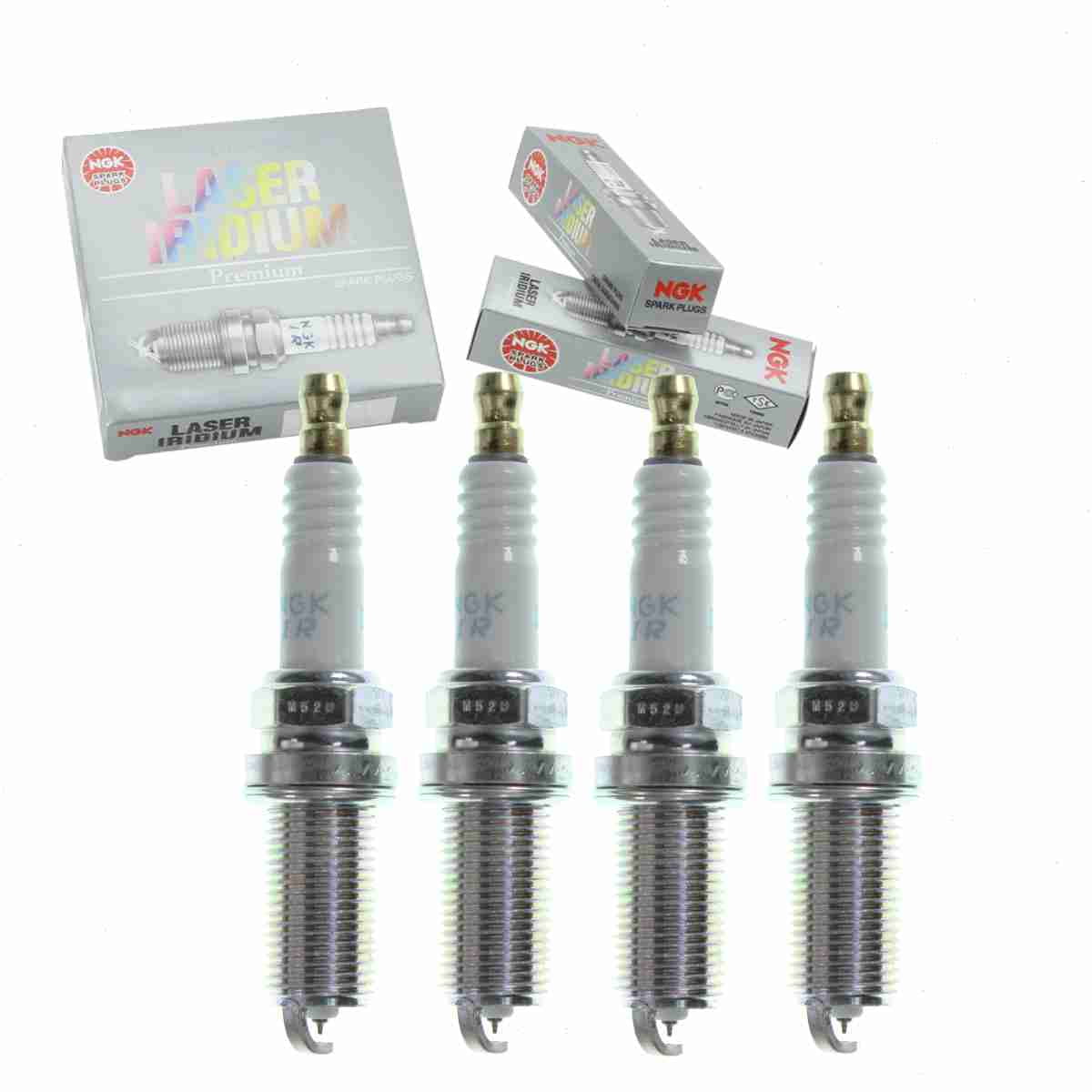 4 pc NGK Laser Iridium Spark Plugs compatible with MercedesBenz C230 1