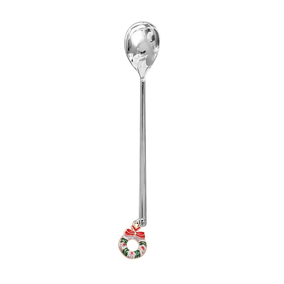 Ratfeit Coffee Spoons, Stirring Spoons, Tea Spoons Long Handle, Gold Teaspoons, Round Dessert Spoons, Ice Tea Spoons, Long Spoons for Stirring, Gold Espresso Spoons Stainless Steel