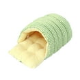 thumbnail image 2 of Washable Plush Cat Bed - Soft Enclosed Pet Nest for Small, Medium & Large Cats - Removable Blue,Green Polyester Sleeping House, 18.8x11.8x7.8in, Machine Washable Cozy Pet Cave, 2 of 6