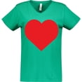 thumbnail image 3 of Inktastic Red Heart Women's V-Neck T-Shirt, 3 of 5