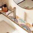 thumbnail image 2 of Yayeee Faucet Mat for Kitchen Sink 14.7" Diatomite Long Splash Guard Pad, Beige Rainbow, 2 of 7