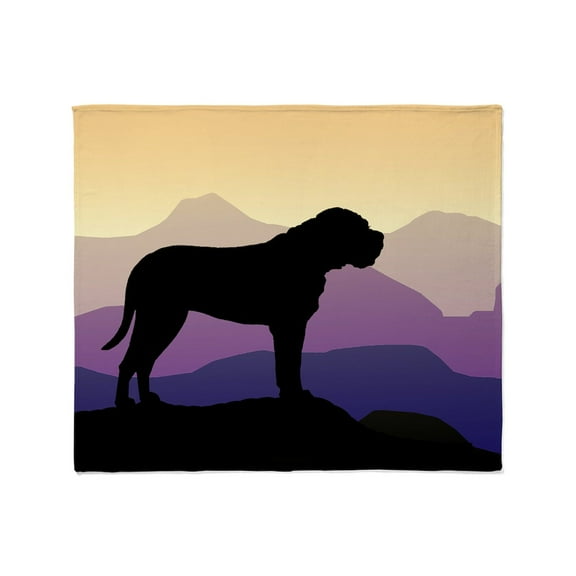 CafePress - Purple Mountains Bullmastiff Throw Blanket - Soft Fleece Throw Blanket, 50"x60" for All Ages