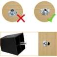 thumbnail image 5 of CoreLiving 1PC 3 Inch Plastic Furniture Legs Replacement for Sofa Couch and Coffee Table, Heavy Duty Square Furniture Feet Risers for Bed Chair Cabinet, 5 of 8