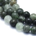 thumbnail image 3 of Natural Green Rutilated Quartz Beads Strands Round 6mm Hole: 1mm about 63~70pcs/Strand 15.35 inch(39cm), 3 of 3