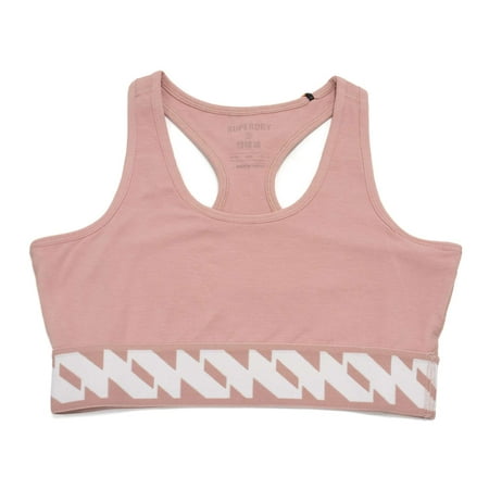 

Super Dry Women s Organic Cotton Code Elastic Bra Montauk Blush 12 - US