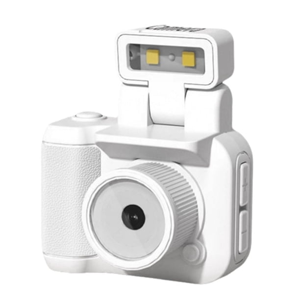 Cámara Mini SLR Cmos con Luz de Flash y Base de Carga, Grabadora de Video Portátil DV 1080P con Pantalla LCD