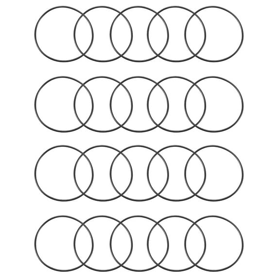 Unique Bargains 20pcs Black 32mm x 30mm x 1mm Rubber O Ring Oil Seal Sealing Gaskets