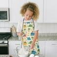 thumbnail image 4 of Beige Toned Dinosaur and Palm Tree Pattern Kids Aprons for Girls and Boys,Adjustable Neck Strap Toddler Aprons for Kids Cooking Baking, 4 of 6