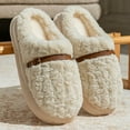 thumbnail image 5 of Lenago Fuzzy Slippers for Women Cozy Platform Soft Foam Slippers Indoor Comfortable House Shoes Slipper Anti-slide Winter Footwear for Cold Weather, 5 of 8