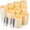 Water Resistance, Pack of 9 (D: 3" x H: 4"4"5"5"5"6"6"6"6"), variant on Enido Flameless Candles, Color Changing LED Candles(D: 3" x H: 4" 5" 6") Battery Operated Outdoor Waterpoof Candles Plastic Pack of 9 Flameless Pillar Candles