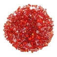thumbnail image 1 of Uxcell Paquete de 1000 Cuentas de Semilla de Vidrio Mezcladas, Cuentas de Bugle de Vidrio Mini de 1-4mm/0.04-0.16 Pulgadas para DIY Aretes/ Collares/Pulseras/ Fabricación de Joyería [Rojo], 1 of 6