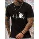thumbnail image 1 of Camiseta de manga corta con estampado de baterista para hombre, cómoda y elástica, ideal para el verano, ideal para el día a día y como regalo., 1 of 6