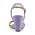 thumbnail image 4 of Journee Womens Clayr Ankle Strap Wedge Sandals, 4 of 10