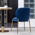 thumbnail image 6 of Blue Velvet Presentation - Round Seat Design - Family Dinner Events - Glam Dining Chair, 6 of 7